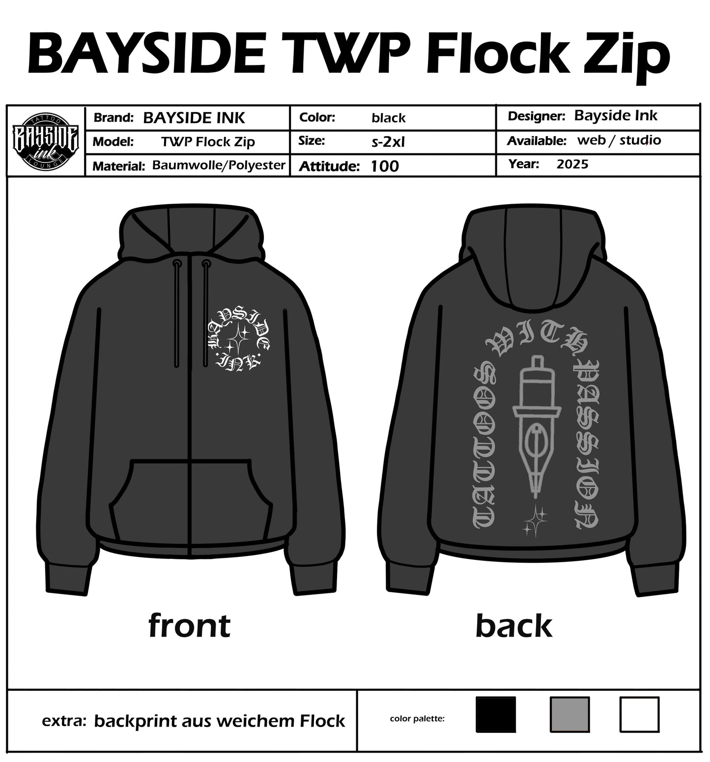 TWP Flock Zip