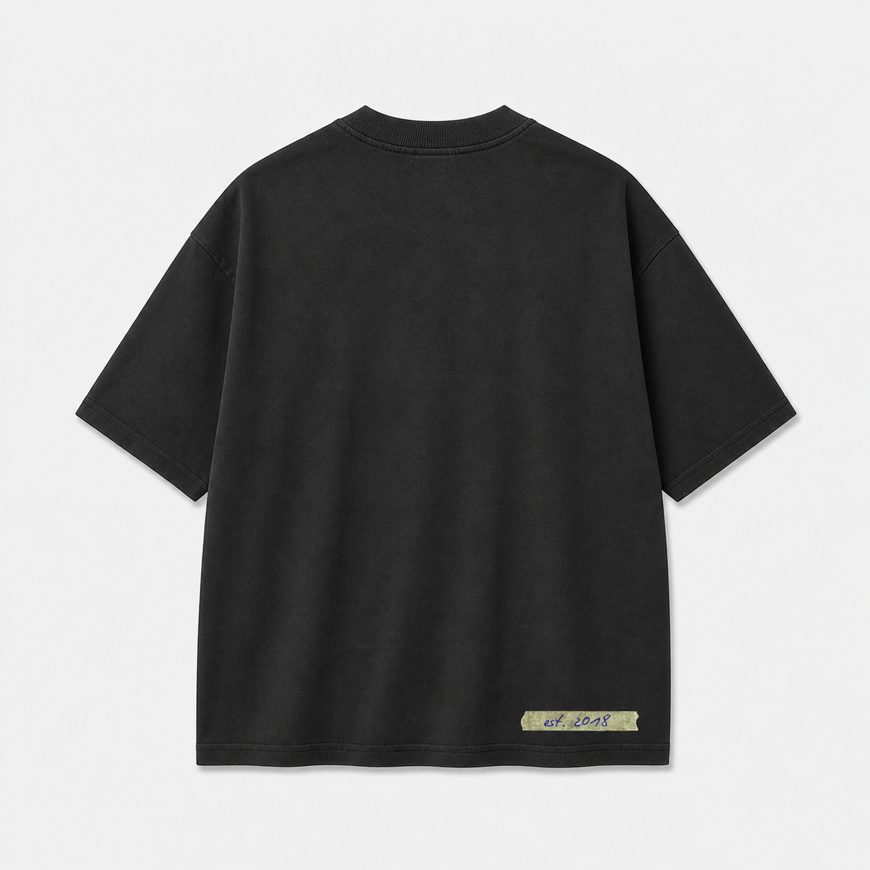 Tape Oversized Tshirt schwarz