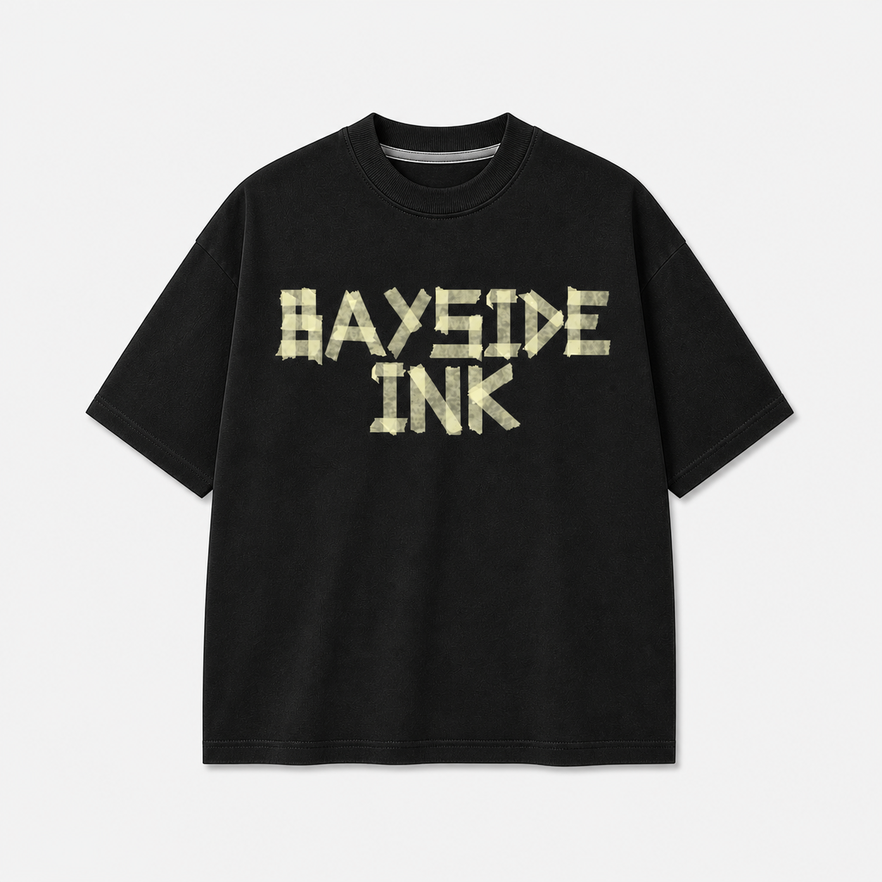 Tape Oversized Tshirt schwarz